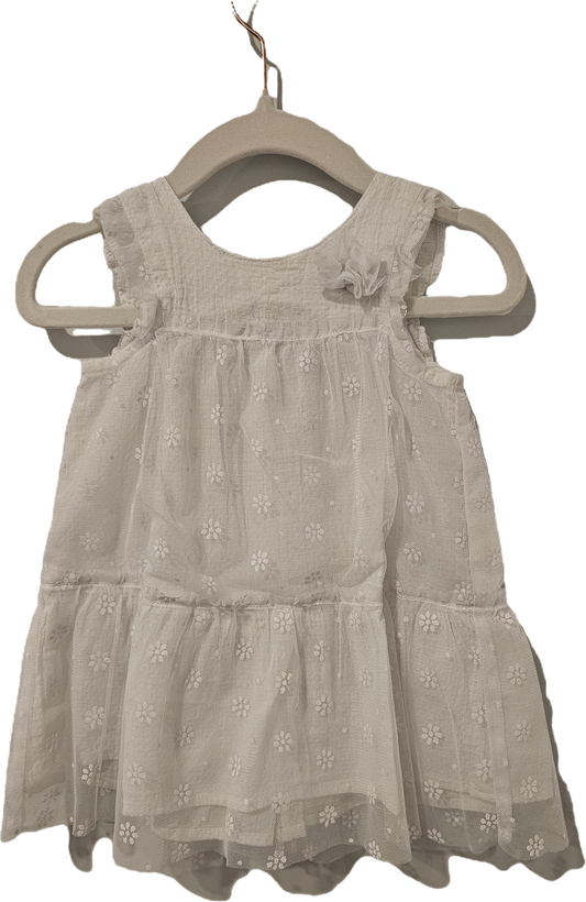 Golf and Baby White Lace Dress 6-12m