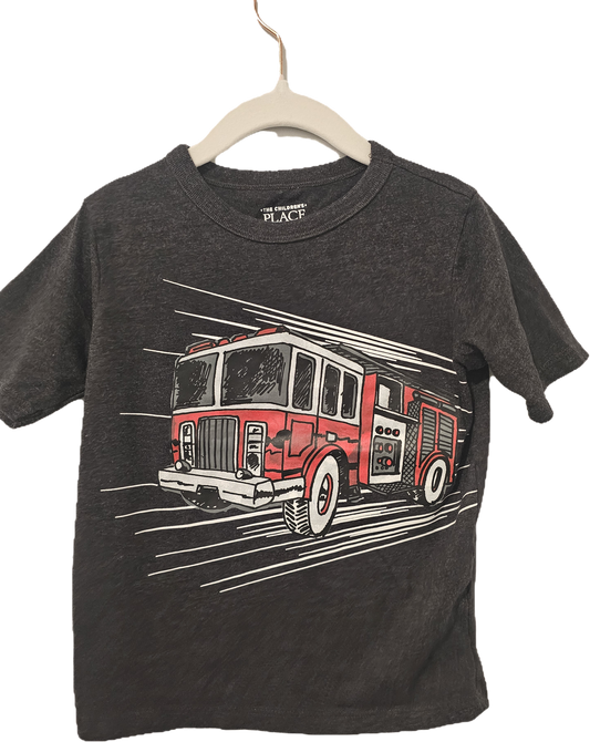 The Children's Place Firetruck T Shirt 4T