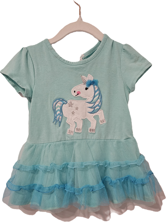 Bumble and Birdie Short Sleeved Shirt Unicorn 2T