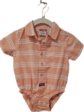 Wrangler Onesie Peach Striped 6m