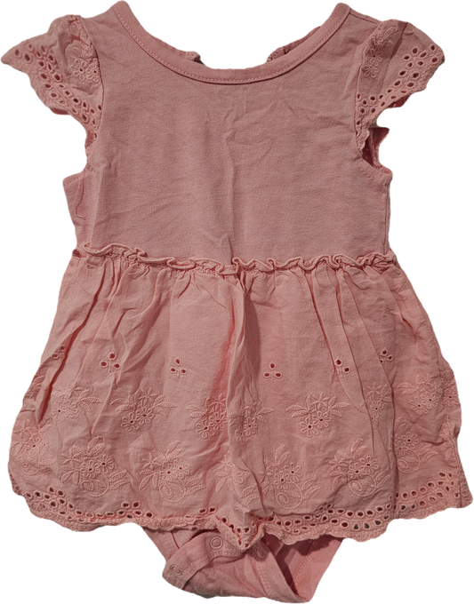 George Pink Onesie Dress 3-6m