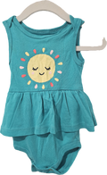 Joe Fresh Teal Blue Onesie Sunshine 3-6m