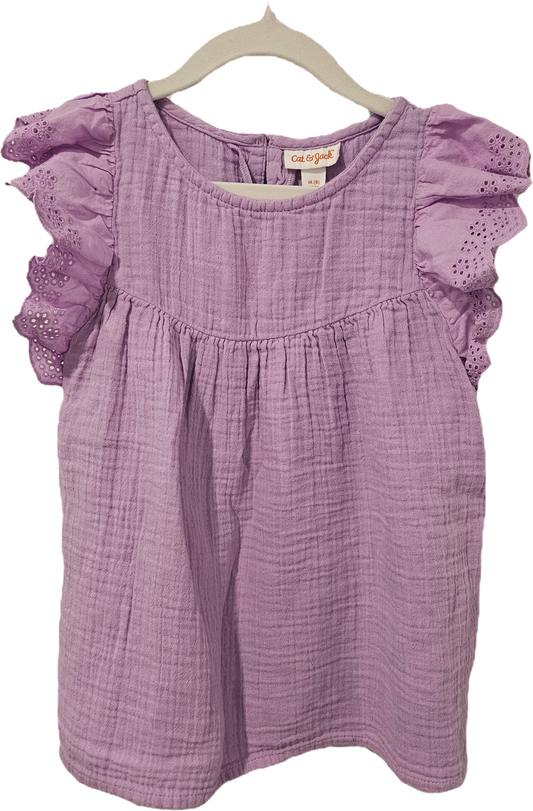 Cat & Jack Lace Shirt Purple 8