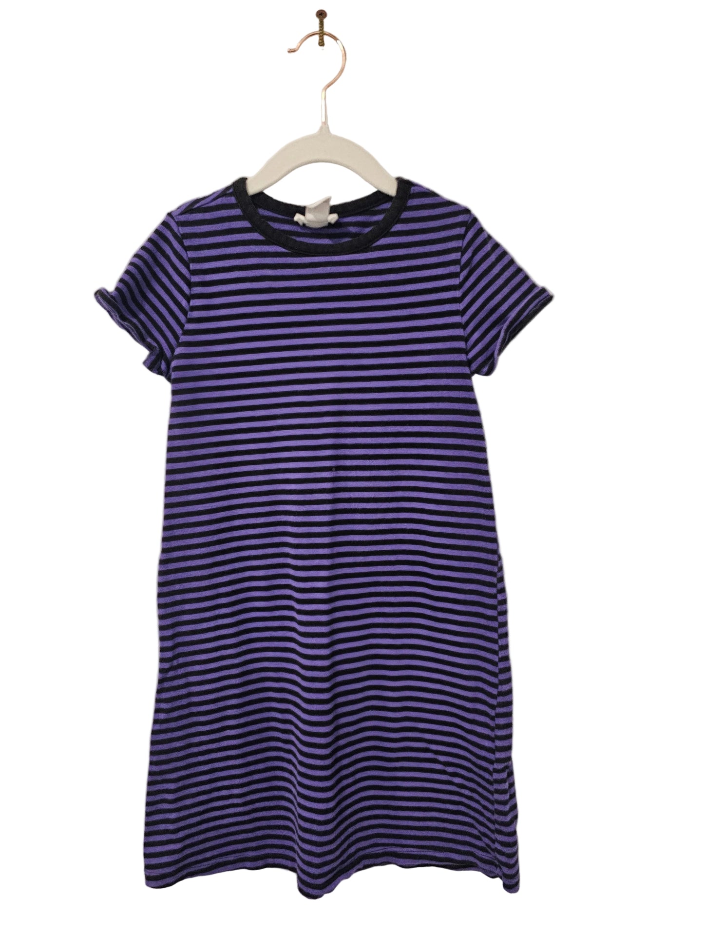 Forever 21 Striped Purple Dress 7-8