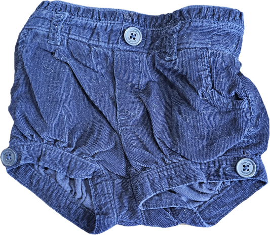 Baby Gap Corduroy Navy Shorts 6-12m