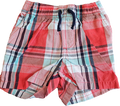 George Red Plaid Shorts 6-12m