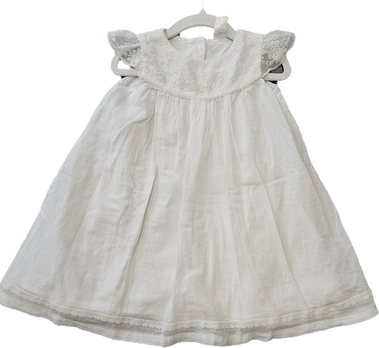 Baby B'Gosh White Dress 24m