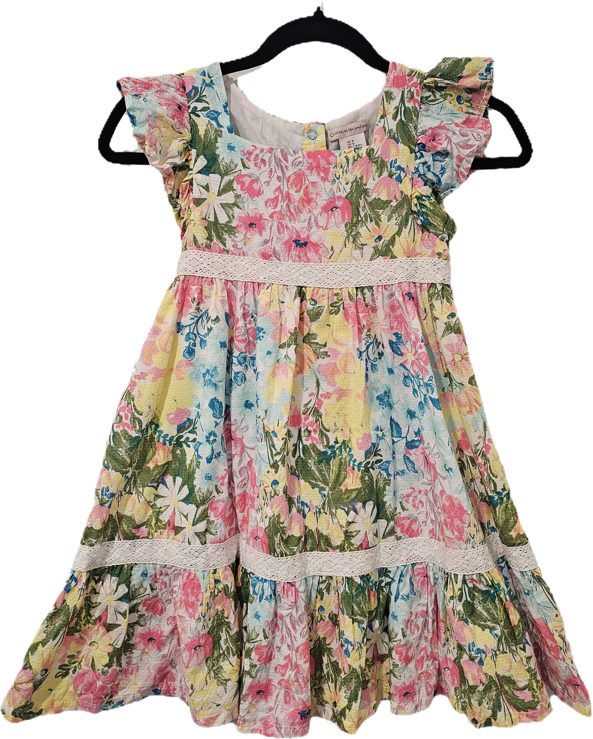 Catherine Malandrino Yellow Floral Dress 8