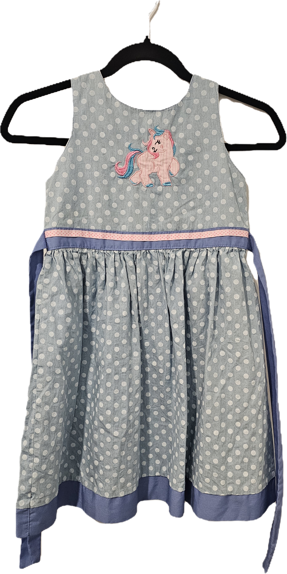 Blue Polka Dot Dress 7