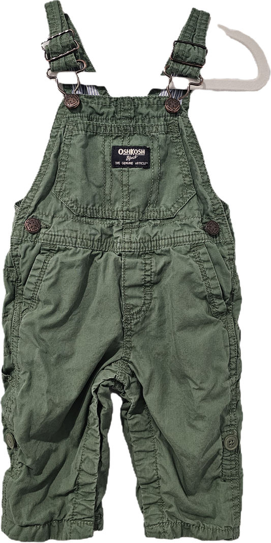 Osh Kosh Green Overalls 6m