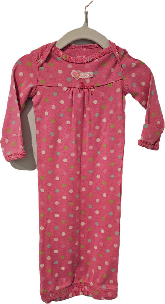 Carter's Sleep Sack Pink Polka Dots 0-3m