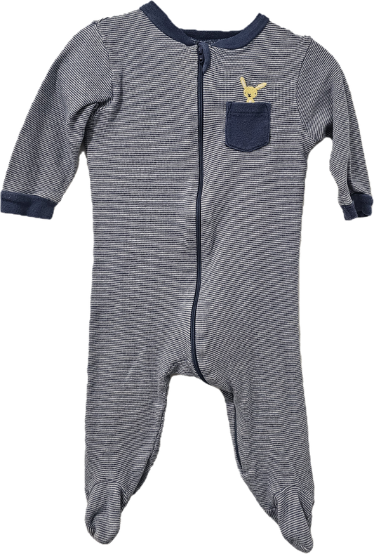 George Sleeper Striped Bunny 6-12m