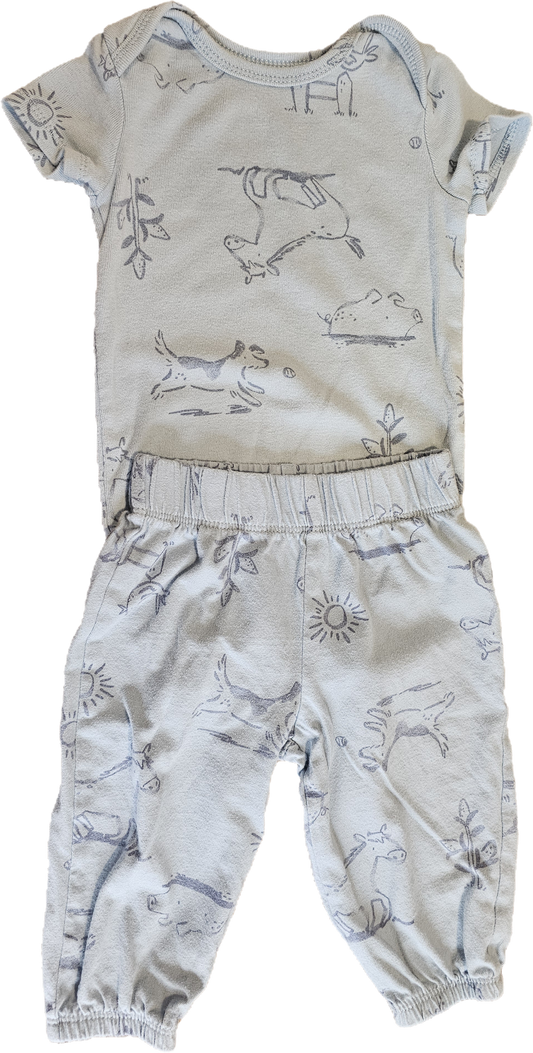 Carter's Barnyard Onesie and Pants 6m