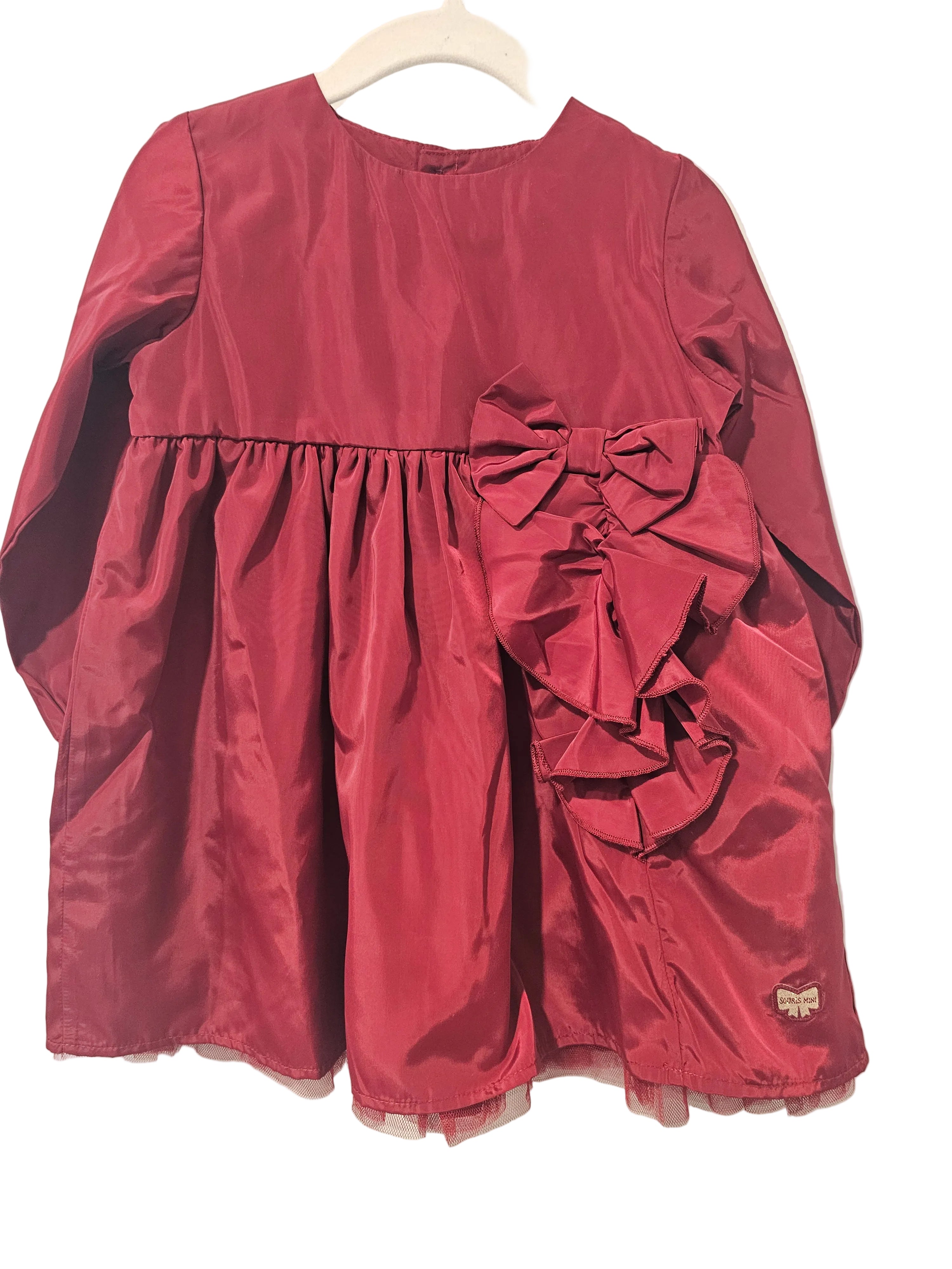 NWT Souris Mini Satin Dress 18-24m