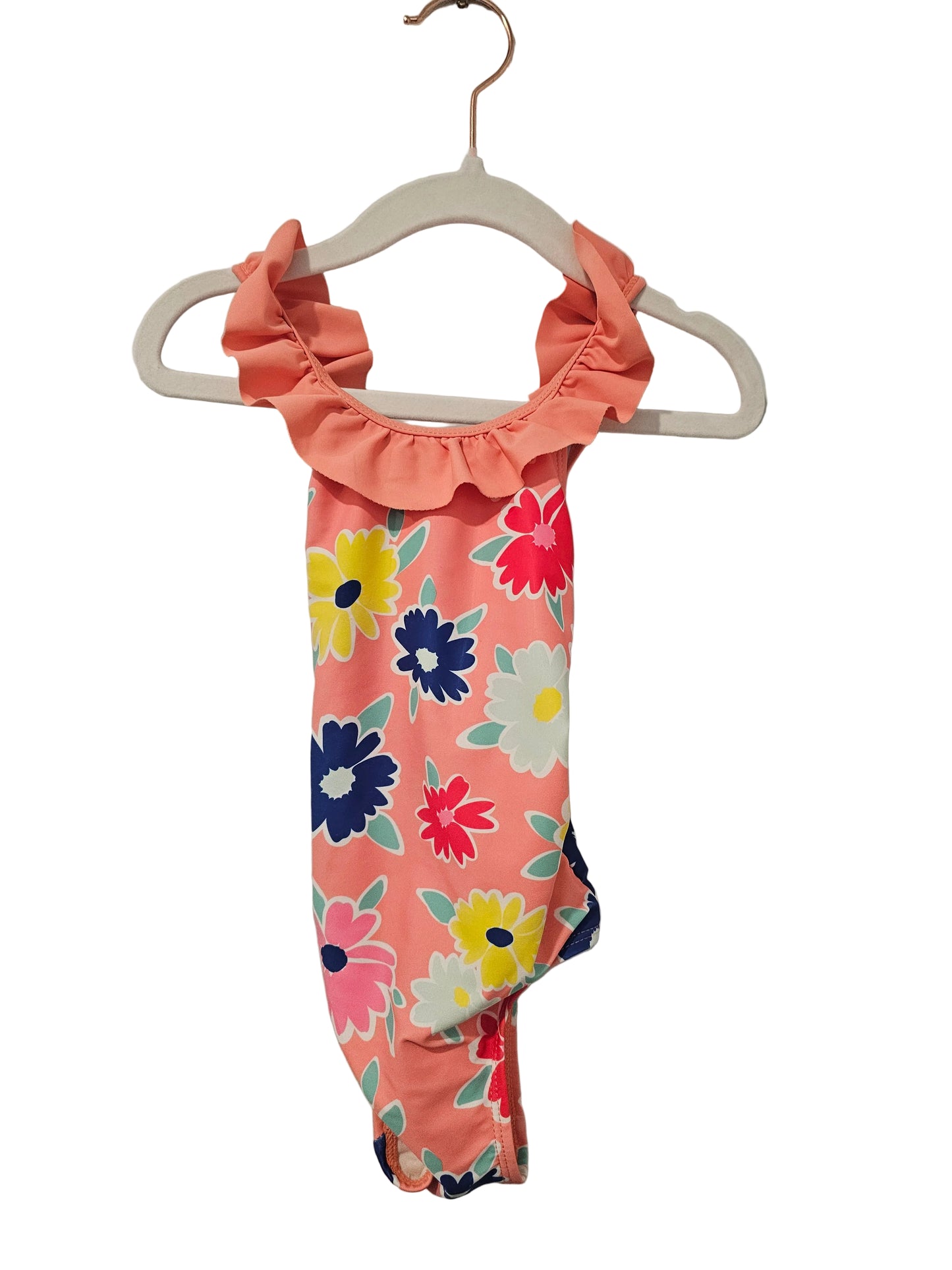 Joe Fresh Orange Floral Swimsuit