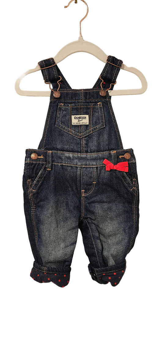 Osh Kosh Fleece Lined Overalls 6m