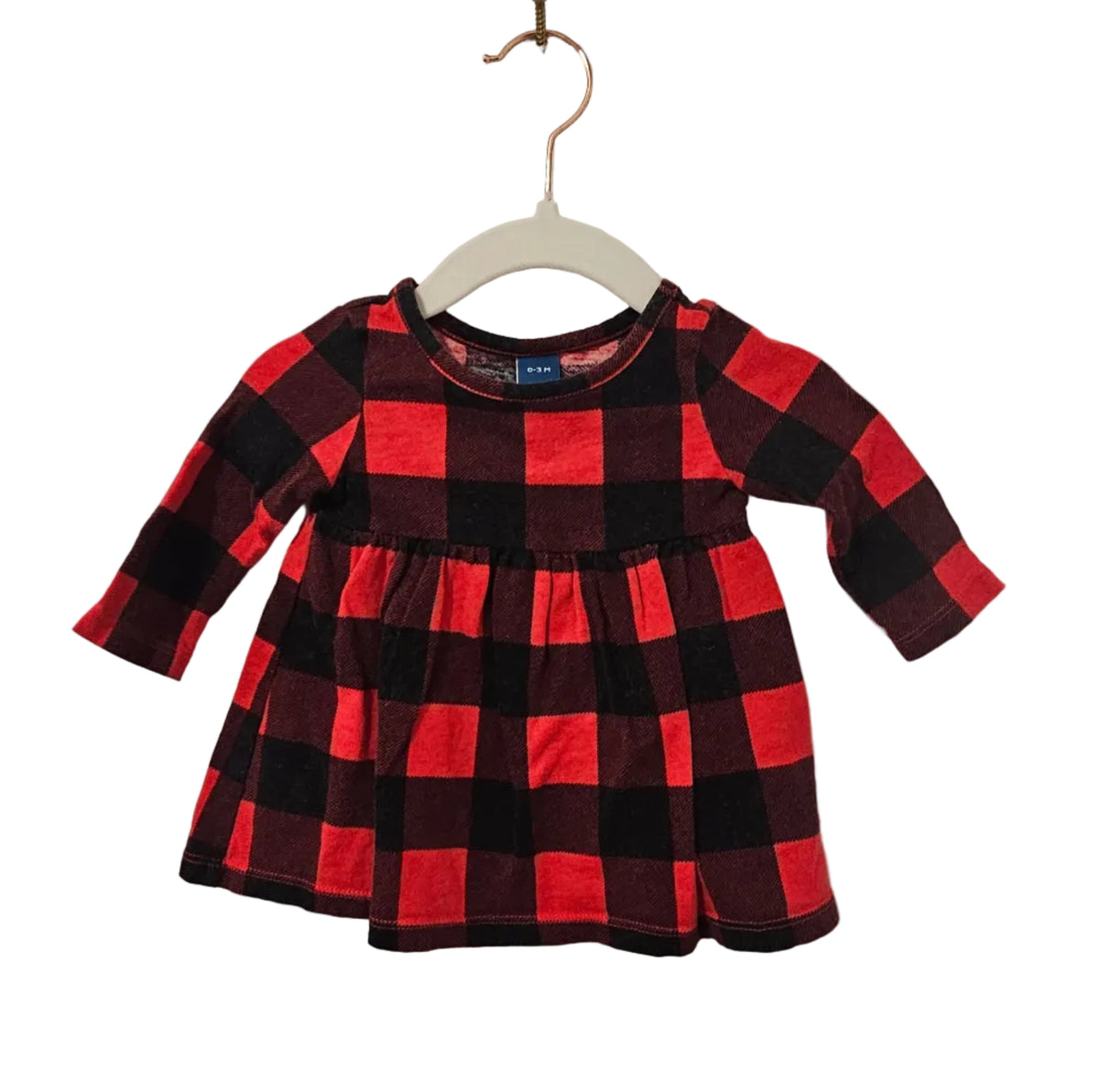 Old Navy Buffalo Plaid Long Sleeved Shirt 0-3m