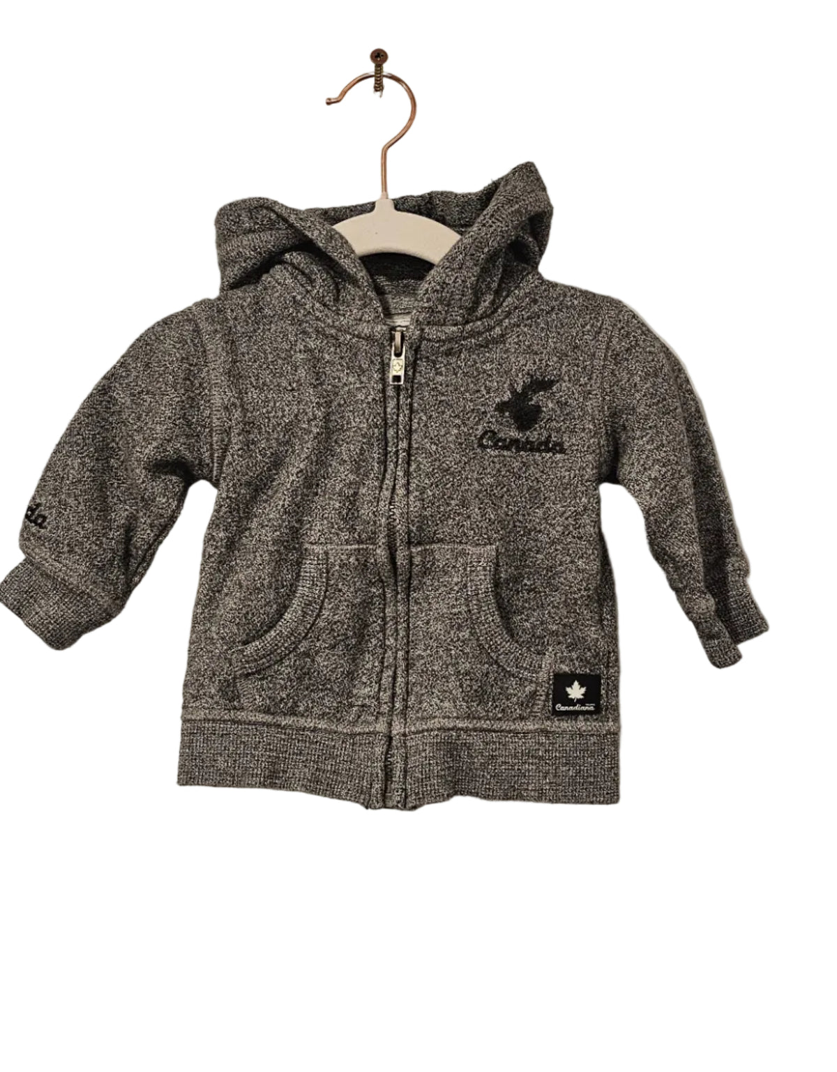 Canadiana Grey Hoodie 3-6m
