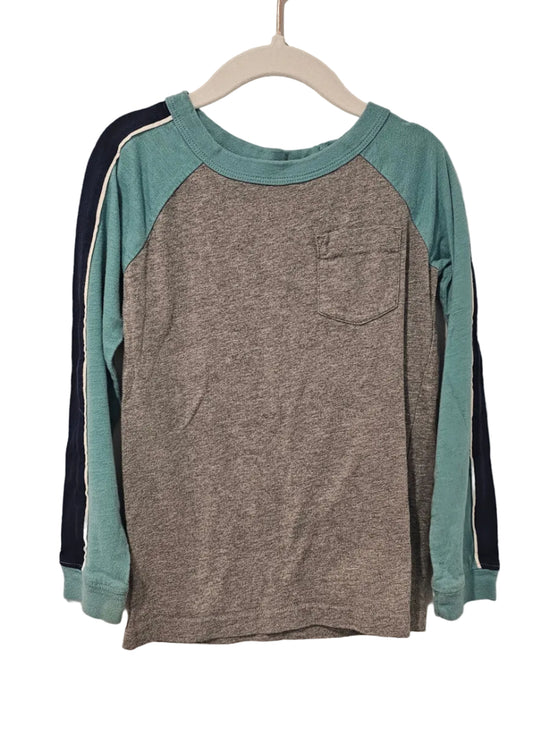 Carter's Blue and Grey Long Sleeved Shirt 5T