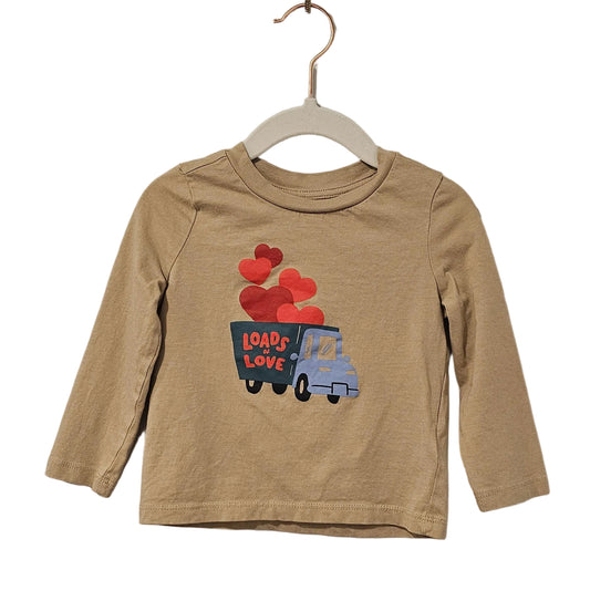 Joe Fresh Long Sleeved Shirt Hearts 18-24m