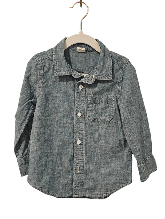 Gap Denim Long Sleeved Shirt 3T