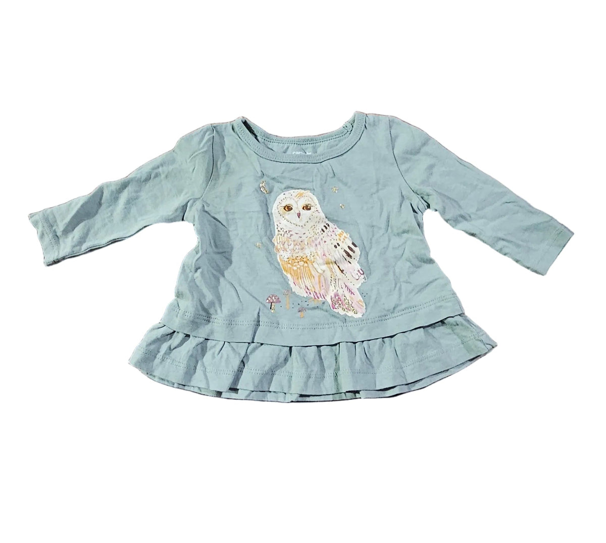 Carter's Long Sleeved OWL shirt 6m