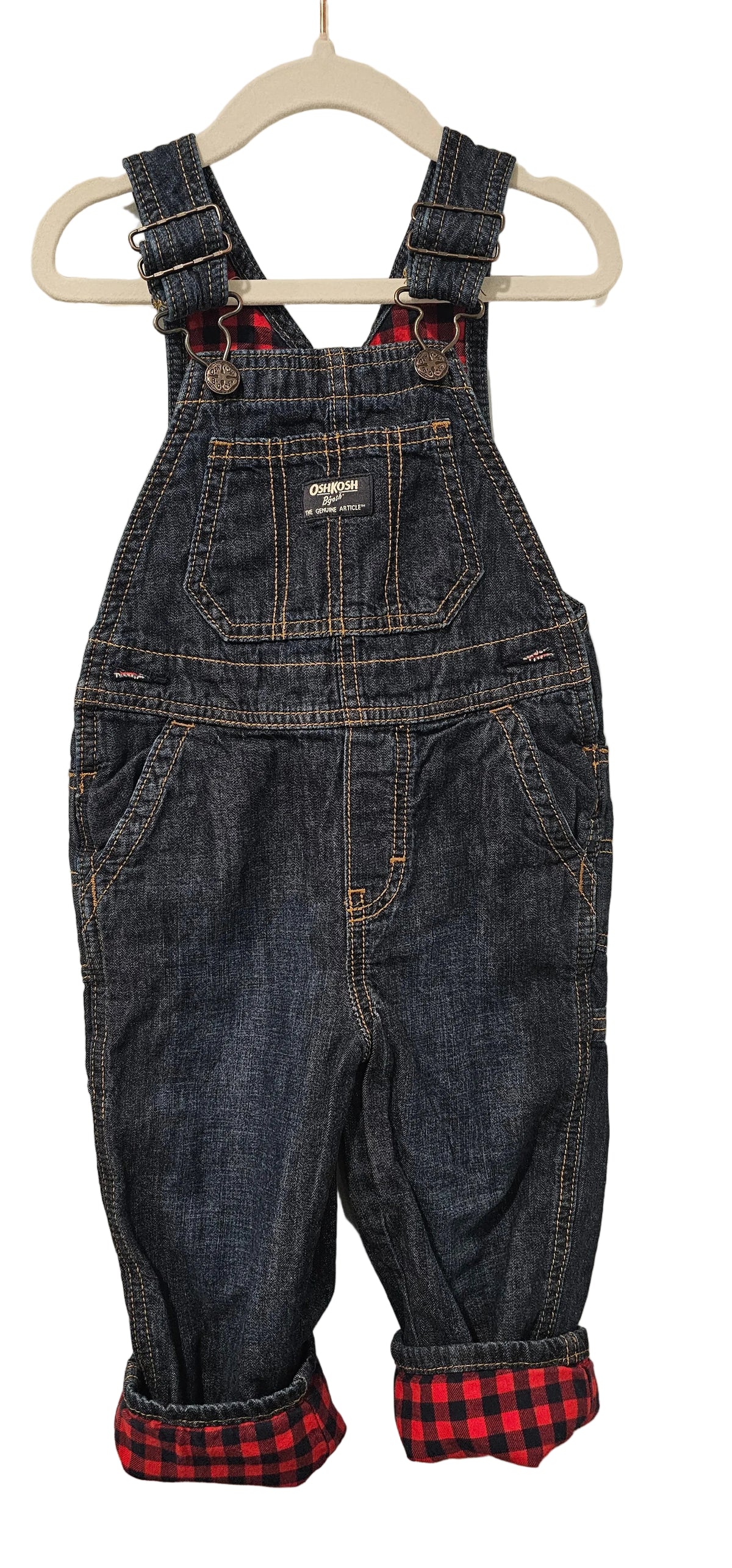 Osh Kosh B'Gosh Denim Lined Overalls 2T