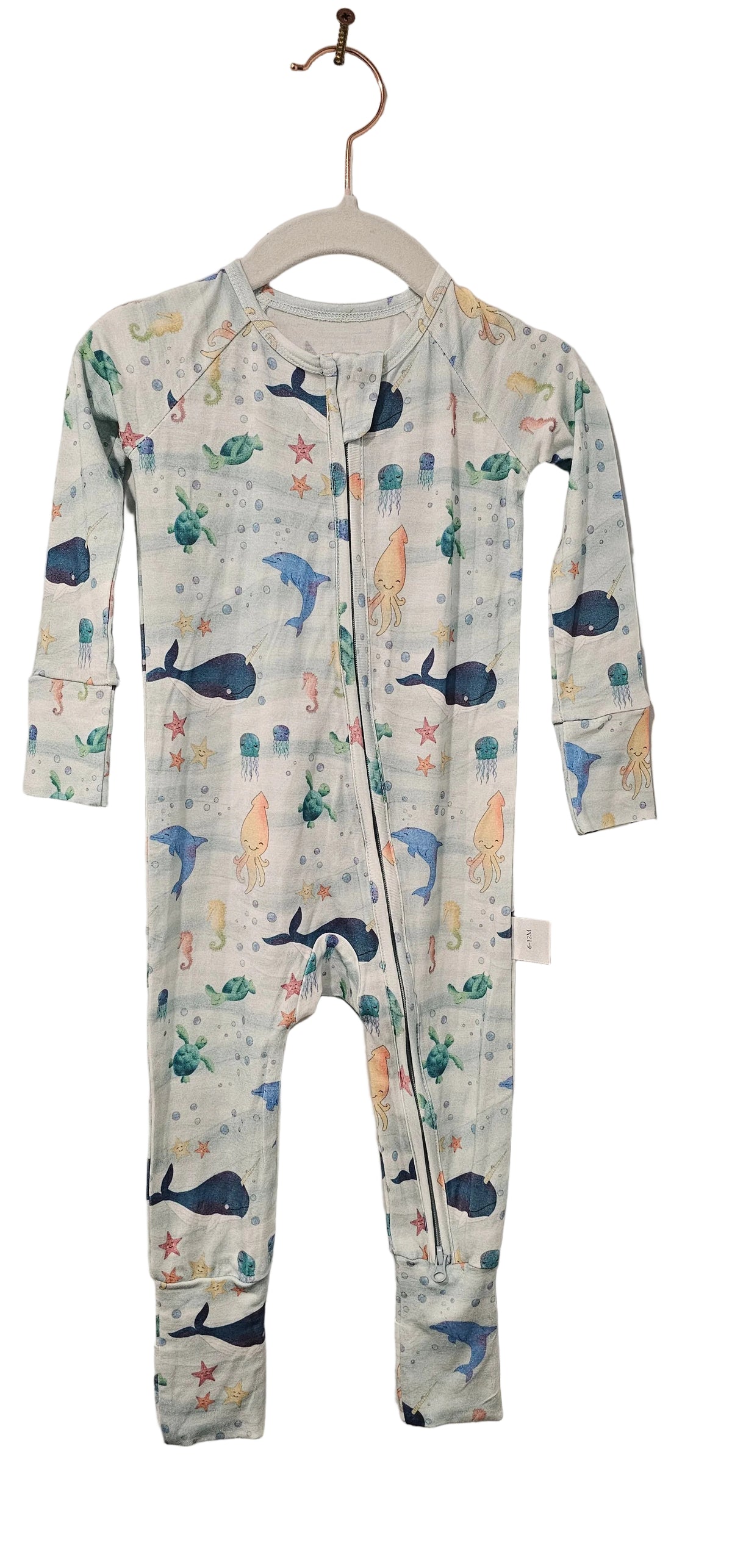 Bamboo Bodysuit / Sleeper Underwater Print