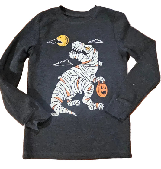 Jumping Beans Halloween Mummy Dino Long Sleeve Top Size 8