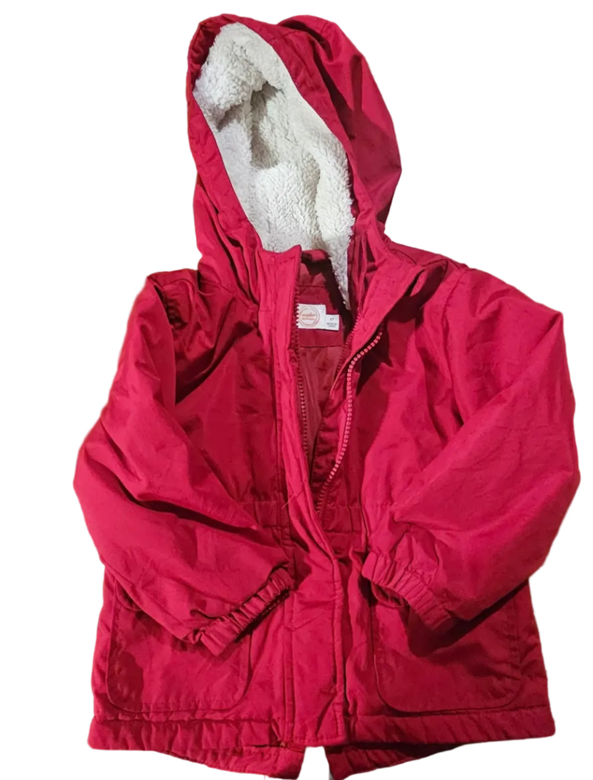 Wonder Nation Sherpa-Lined Zip-Up Jacket 2T