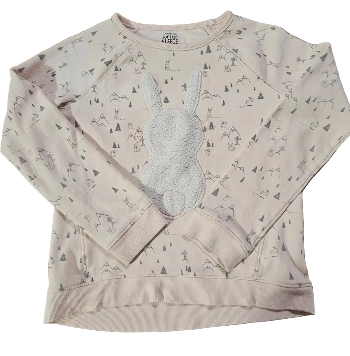 Jumping Beans Blush Deer Print Sweatshirt Size 10