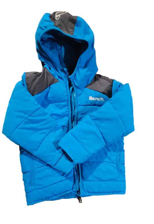 Bench Blue Puffer Hooded Jacket Size 7/8