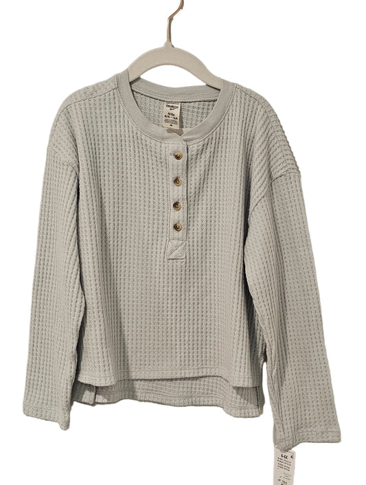 OshKosh B'gosh cream waffle-knit henley top on hanger