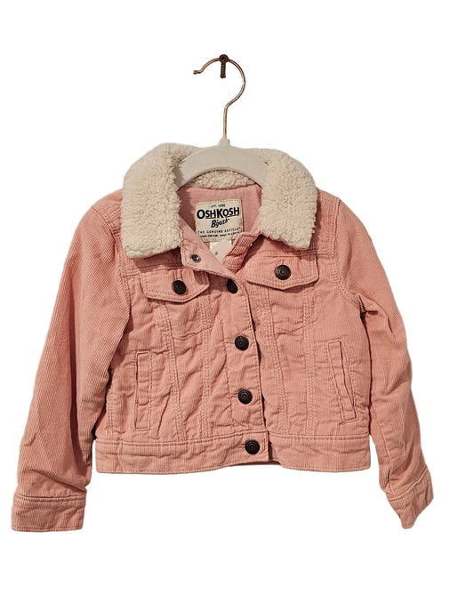 OshKosh B'gosh Blush Pink Corduroy Sherpa Collar Jacket 2T
