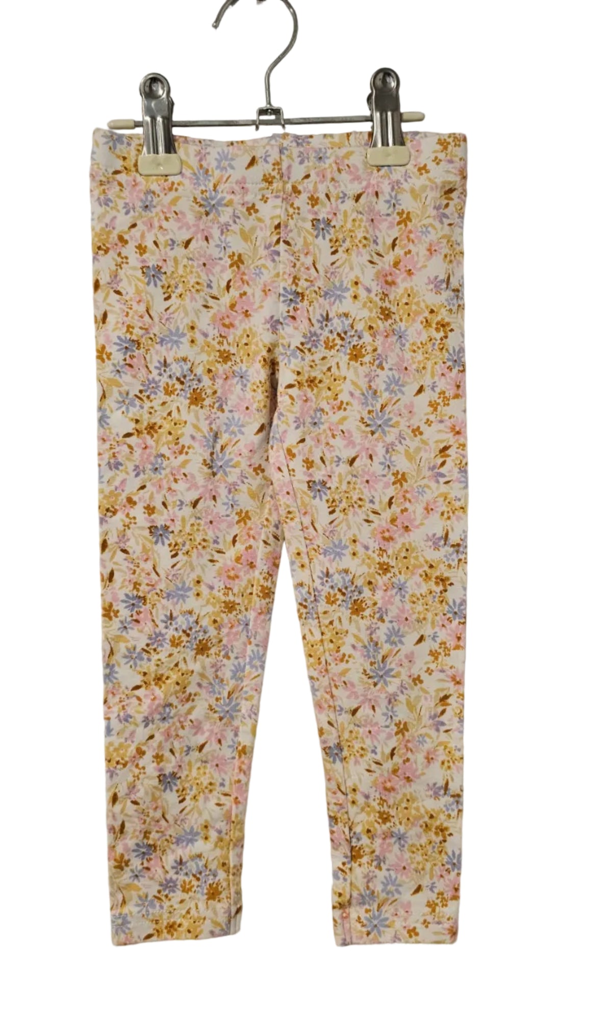 OshKosh B'gosh Cream Ditsy Floral Skinny Pants 2T