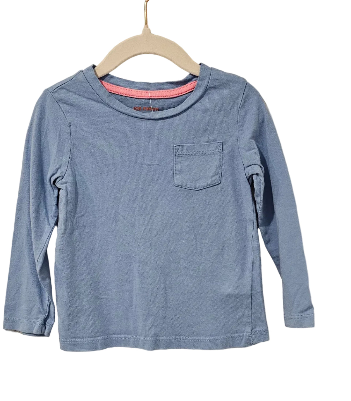 Joe Fresh Light Blue Long-Sleeve Pocket Tee 3T