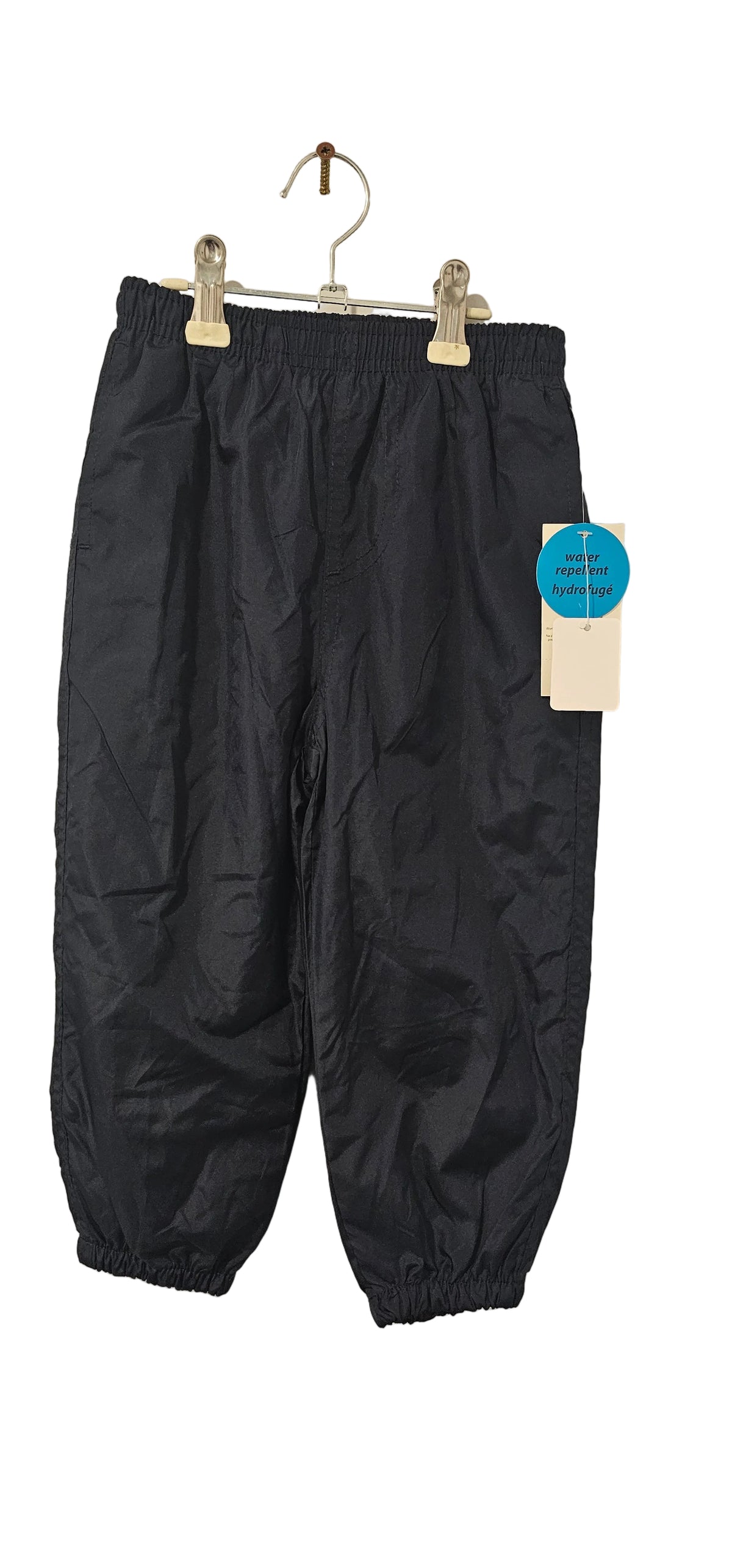 Dark navy George water-repellent pants with elastic waist and cuffs, new with tags