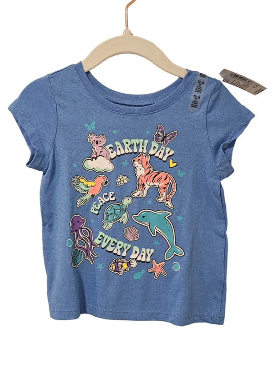 Blue The Children’s Place Earth Day Every Day animal graphic T-shirt