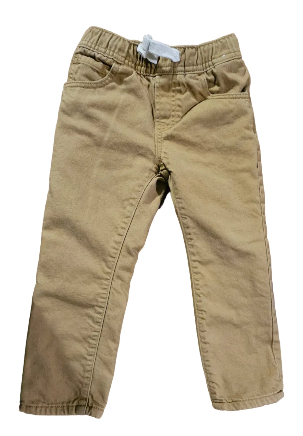 Gap khaki fleece-lined pants size 4 slim