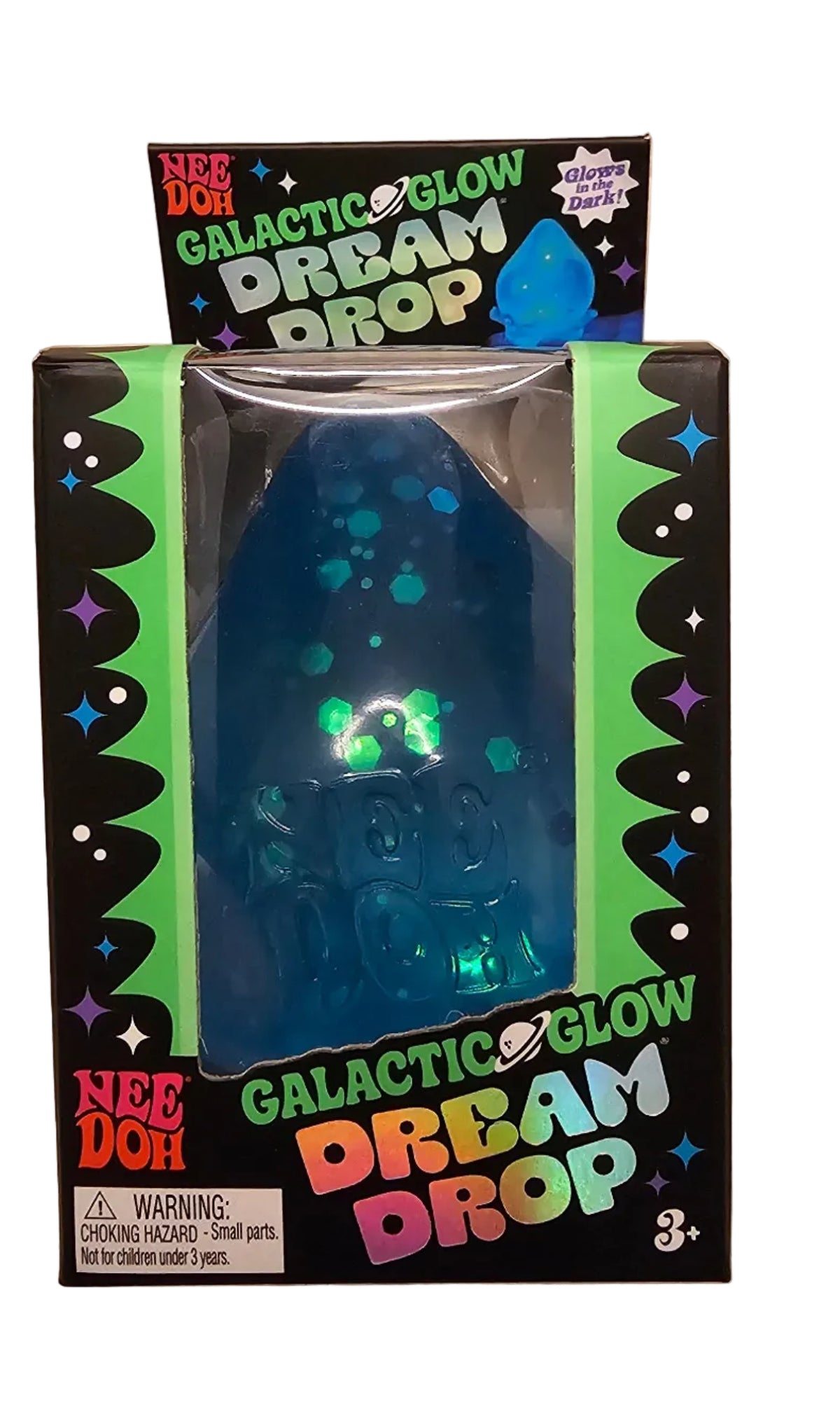 NeeDoh Galactic Glow Dream Drop, Blue – New