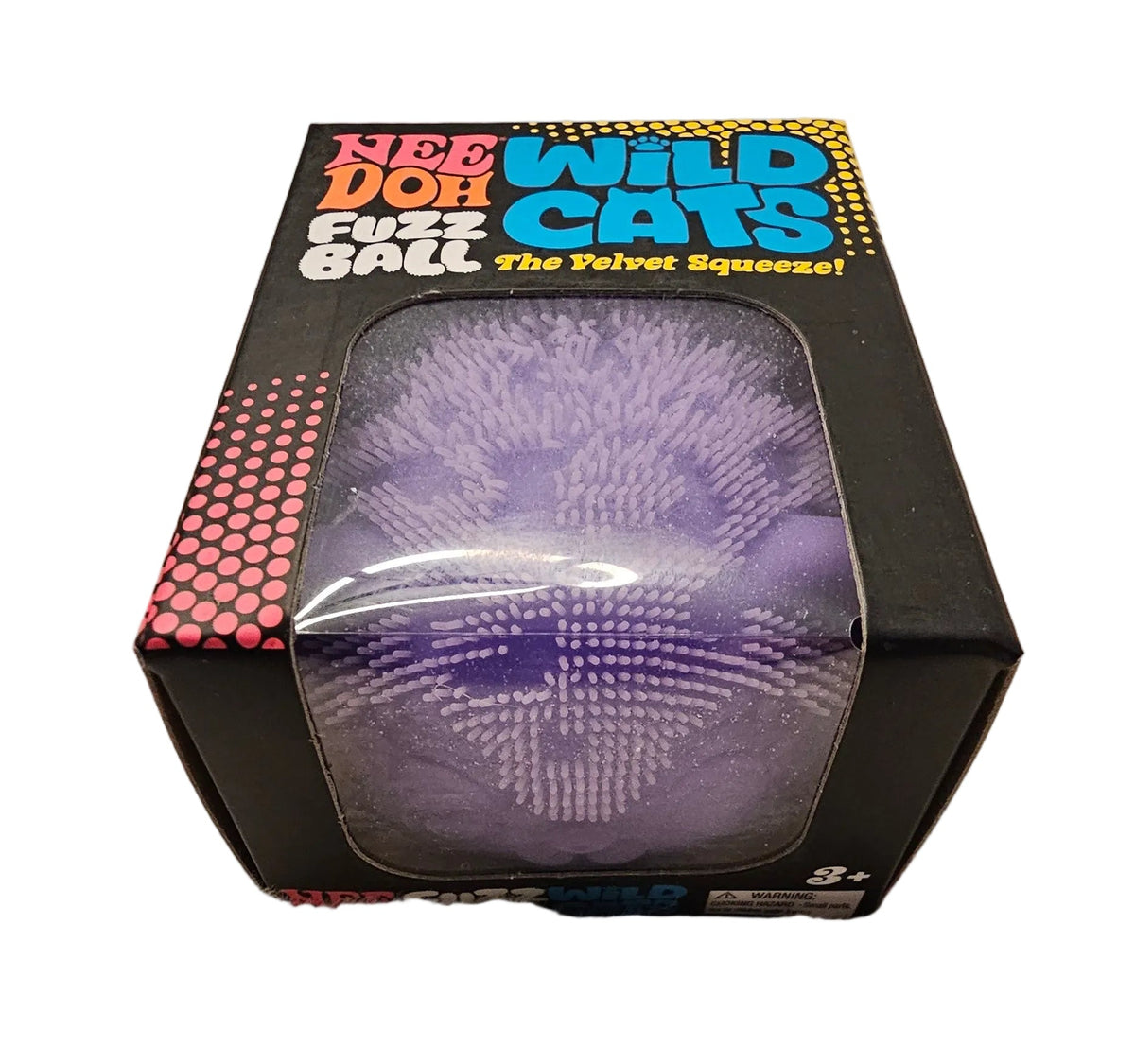 NeeDoh Fuzz Ball Wild Cats, Purple – New