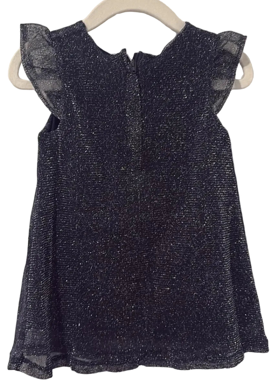 Back of navy Joe Fresh shimmer dress