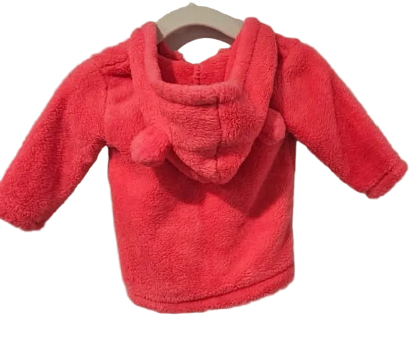 Back of Carter’s jacket with little hood ears