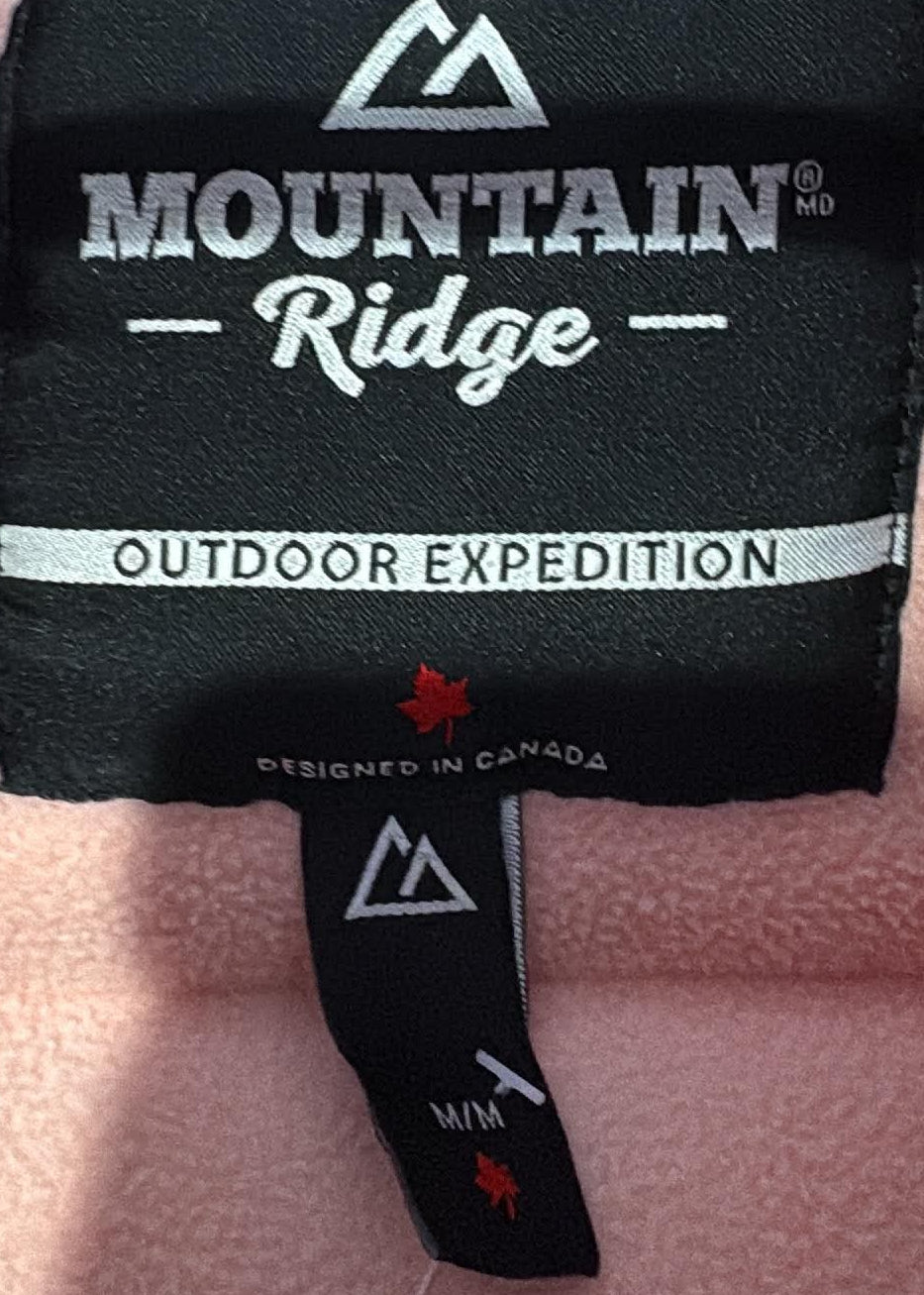 Mountain Ridge jacket tag showing Medium and price $19
