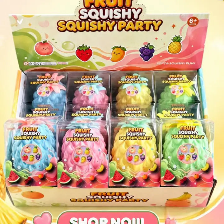Pineapple Fruit Crunchy Squishy Toy 7cm – New