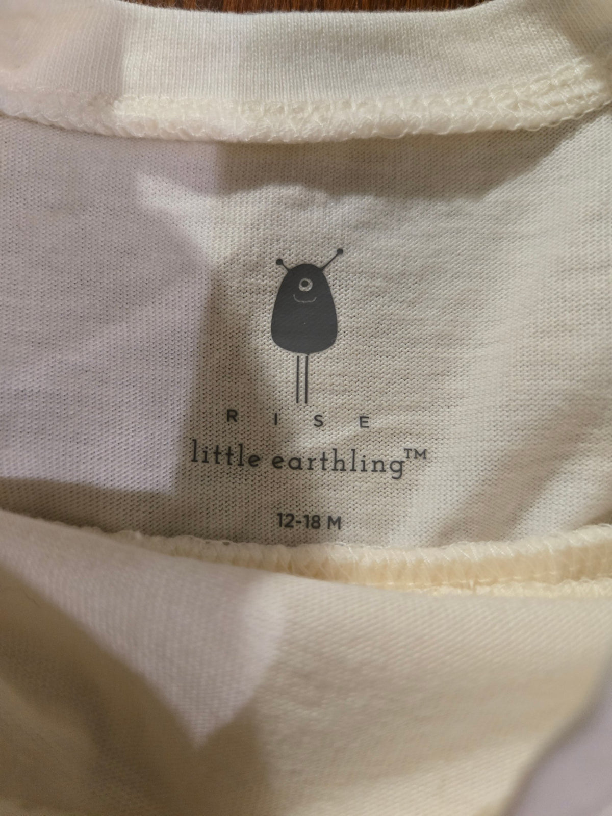 Rise Little Earthling White Eyelet Ruffle Shoulder Top, 12-18M – New With Tags