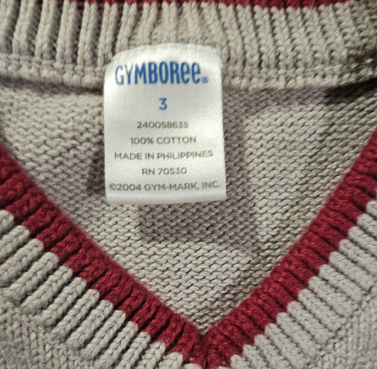 Gymboree tag, size 3