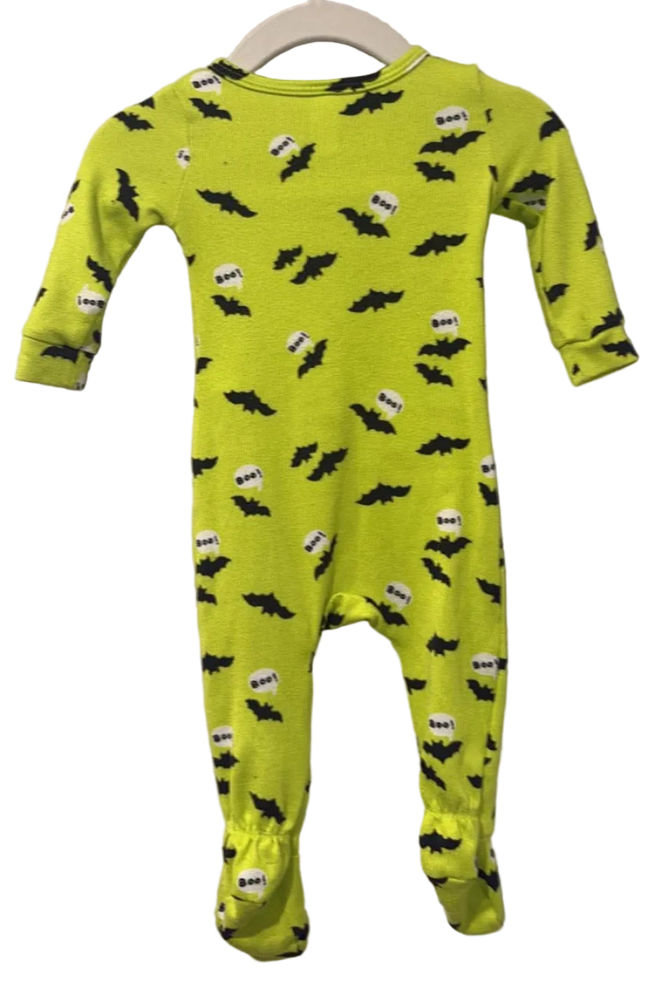Back of Joe Fresh green bat-print sleeper