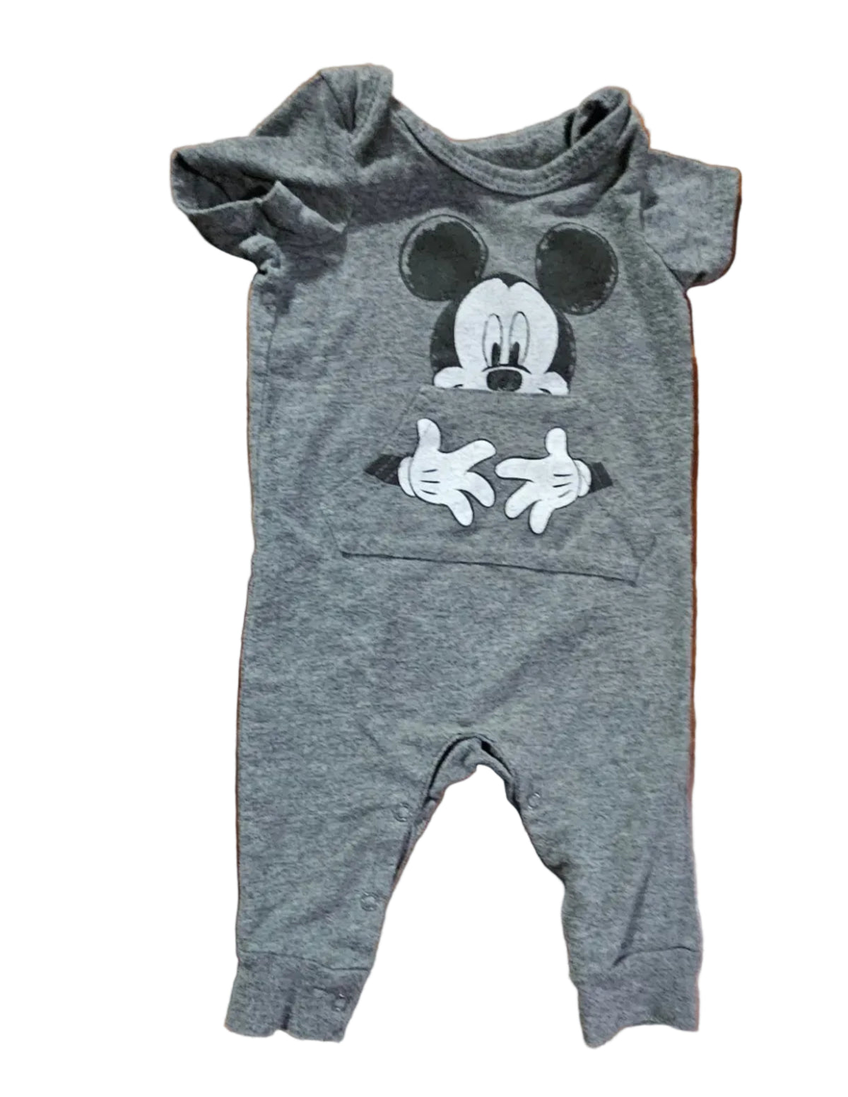 Disney Baby grey Mickey Mouse romper