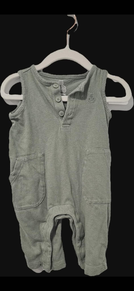 Baby Gap Green Romper NB